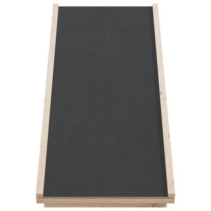 Rampa pre psa šedá 100x40 cm jedľové masívne drevo