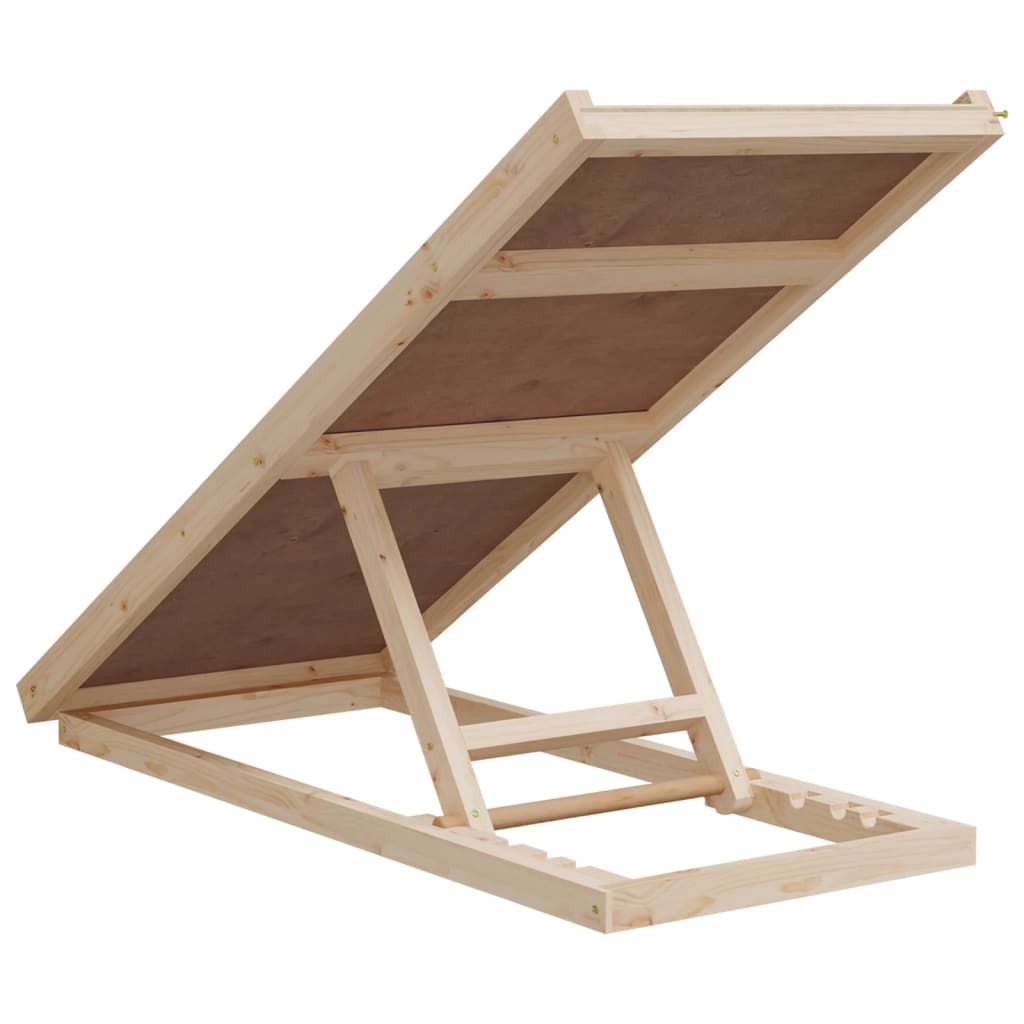Rampa pre psa šedá 100x40 cm jedľové masívne drevo