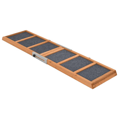 Rampa pre psa šedá 120x30 cm jedľové masívne drevo