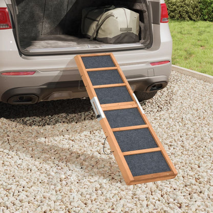 Rampa pre psa šedá 120x30 cm jedľové masívne drevo