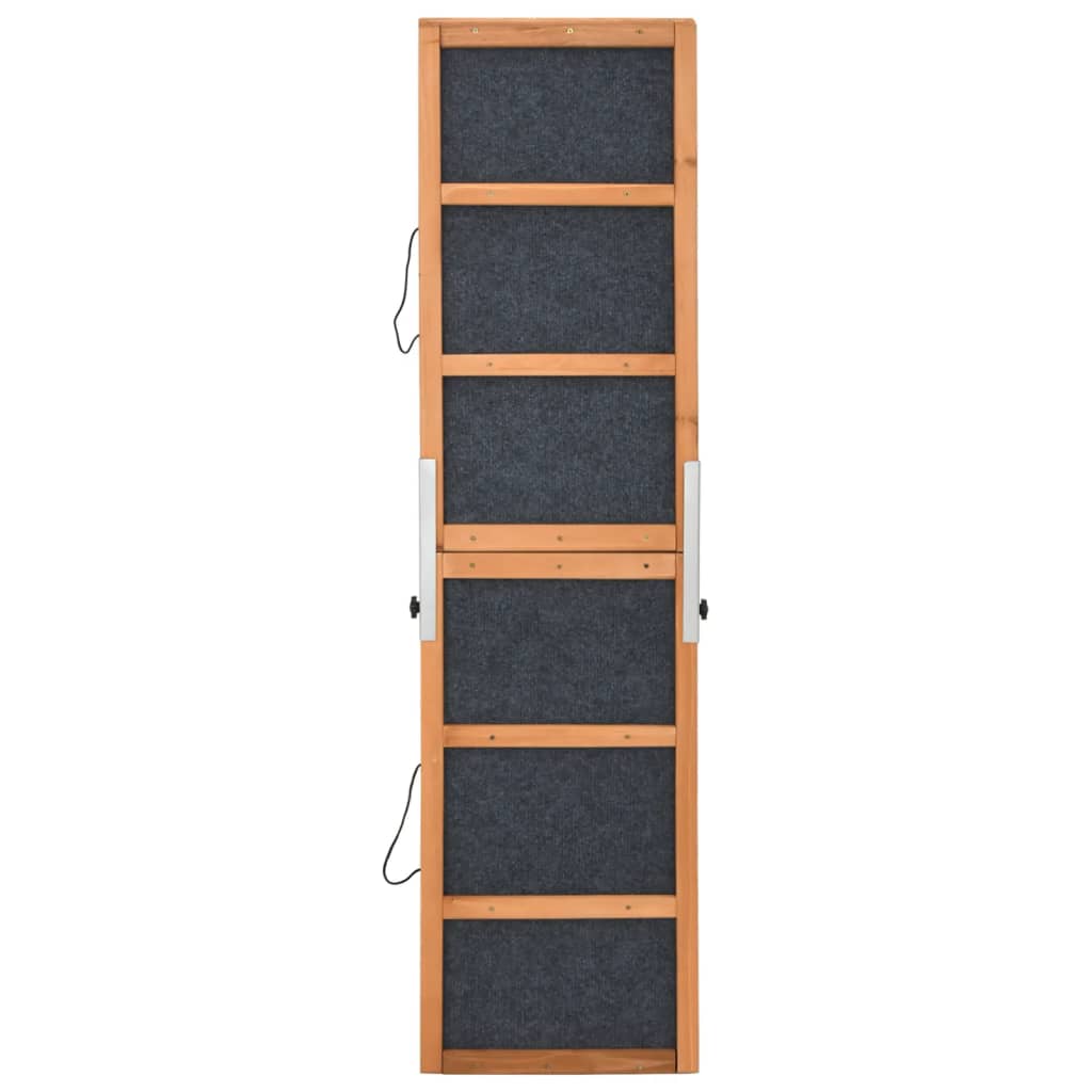Rampa pre psa šedá 120x30 cm jedľové masívne drevo