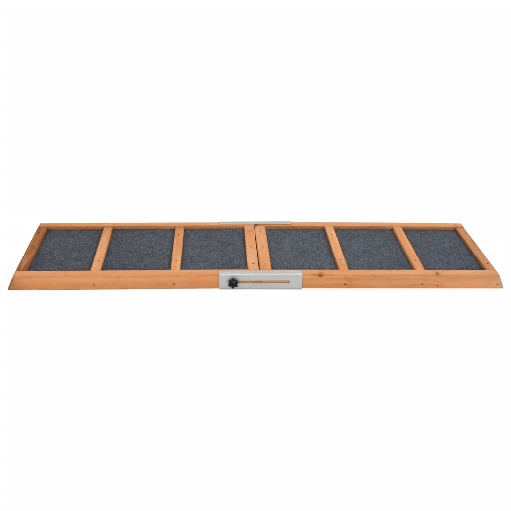 Rampa pre psa šedá 120x30 cm jedľové masívne drevo