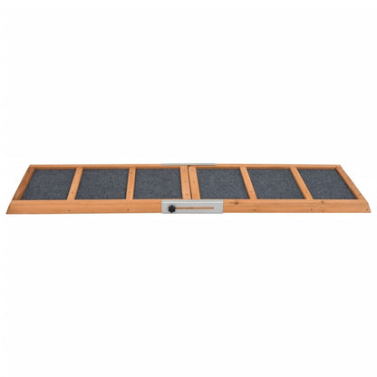 Rampa pre psa šedá 120x30 cm jedľové masívne drevo