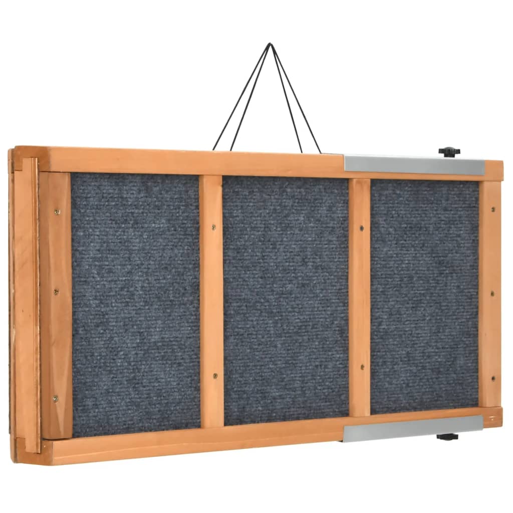 Rampa pre psa šedá 120x30 cm jedľové masívne drevo
