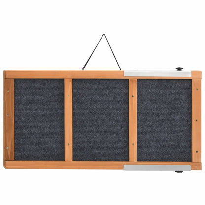 Rampa pre psa šedá 120x30 cm jedľové masívne drevo