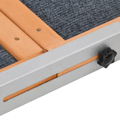 Rampa pre psa šedá 120x30 cm jedľové masívne drevo