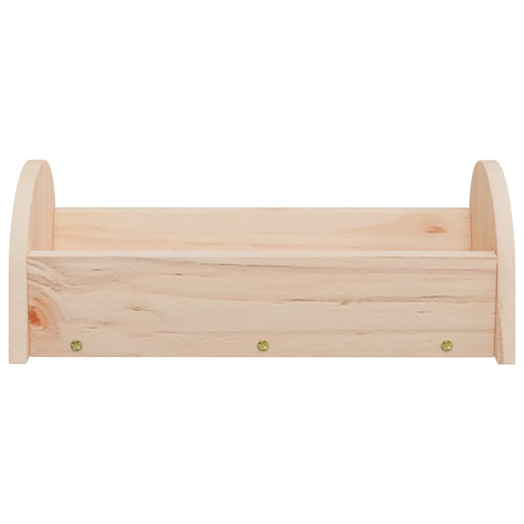 Kŕmidlo na seno pre králiky 28x10x10 cm jedľový masív