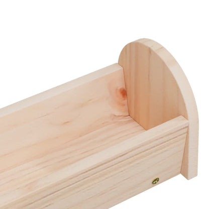 Kŕmidlo na seno pre králiky 28x10x10 cm jedľový masív