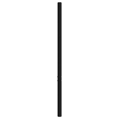 Kovové čelo postele čierne 140 cm