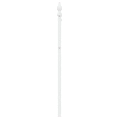 Kovové čelo postele biele 120 cm