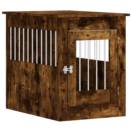 Nábytková prepravka pre psa dymový dub 55x80x68 cm kompoz.drevo