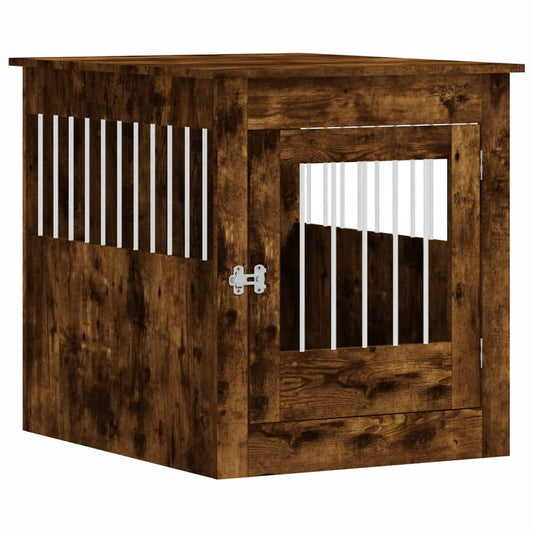 Nábytková prepravka pre psa dymový dub 64,5x80x71cm komp. drevo