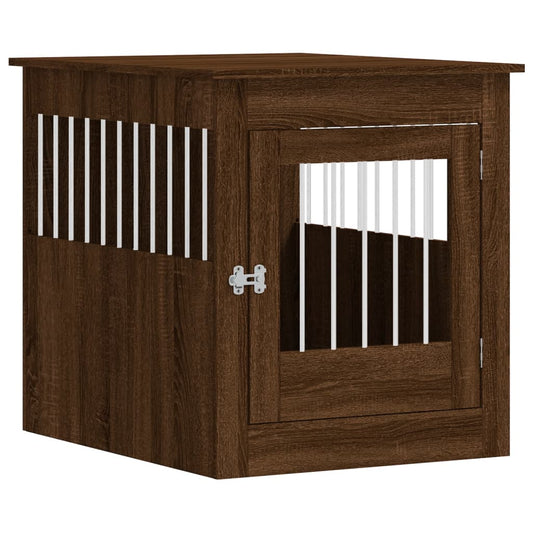 Nábytková prepravka pre psa hnedý dub 64,5x80x71 cm komp. drevo