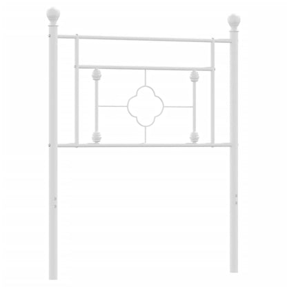 Kovové čelo postele biele 80 cm