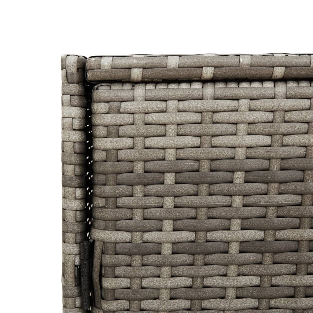 Záhradná úložná skriňa sivá 83x45x76 cm polyratan