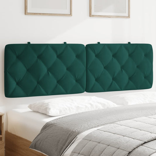 Panel na čelo postele tmavozelený 160 cm zamat