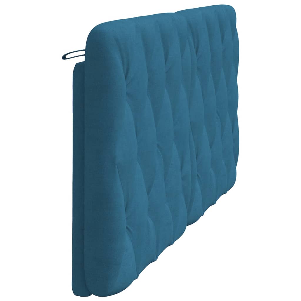 Panel na čelo postele modrý 180 cm zamat