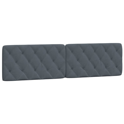 Panel na čelo postele tmavosivý 200 cm zamat