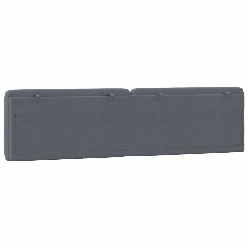 Panel na čelo postele tmavosivý 200 cm zamat