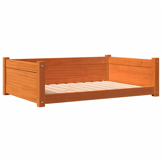 Pelech pre psa voskovohnedý 95,5x65,5x28 cm masívna borovica