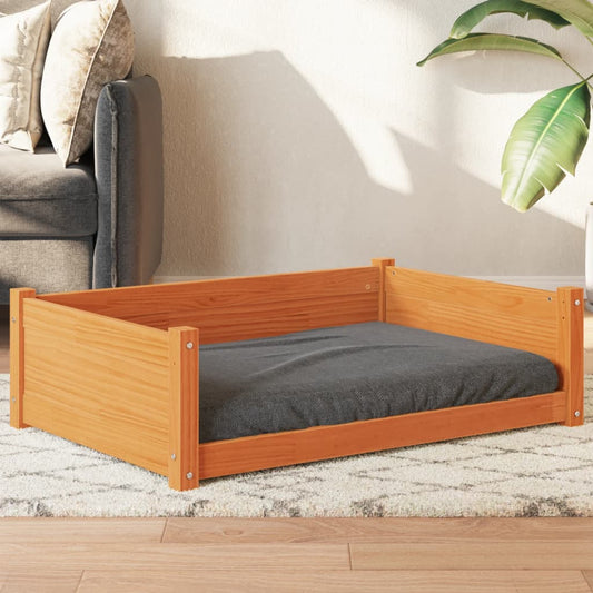 Pelech pre psa voskovohnedý 95,5x65,5x28 cm masívna borovica