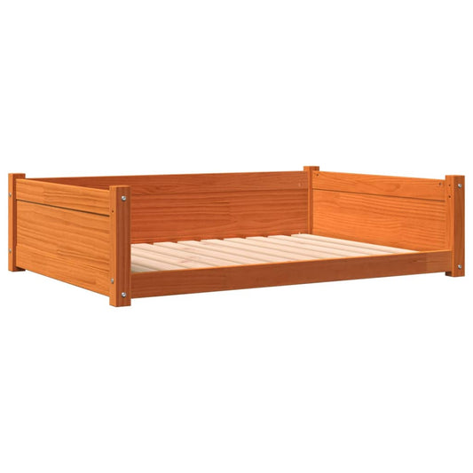 Pelech pre psa voskovohnedý 105,5x75,5x28 cm masívna borovica