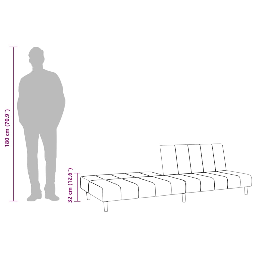 2-Miestna Rozkladacia Pohovka, , Zamat