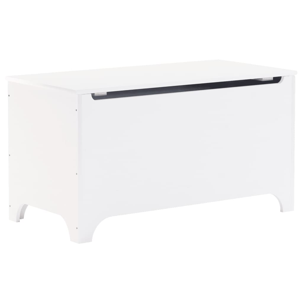 Úložný box s vekom RANA biely 100x49x54 cm borovicový masív