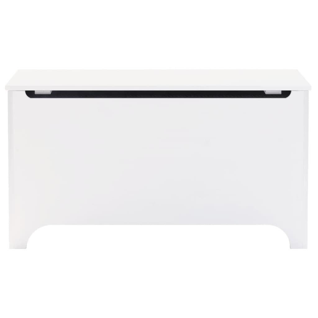 Úložný box s vekom RANA biely 100x49x54 cm borovicový masív
