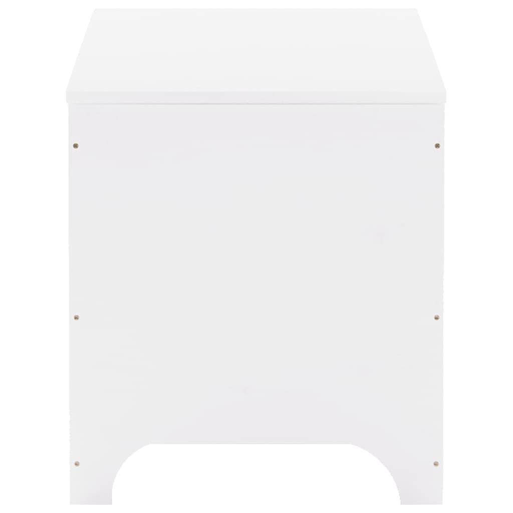 Úložný box s vekom RANA biely 100x49x54 cm borovicový masív