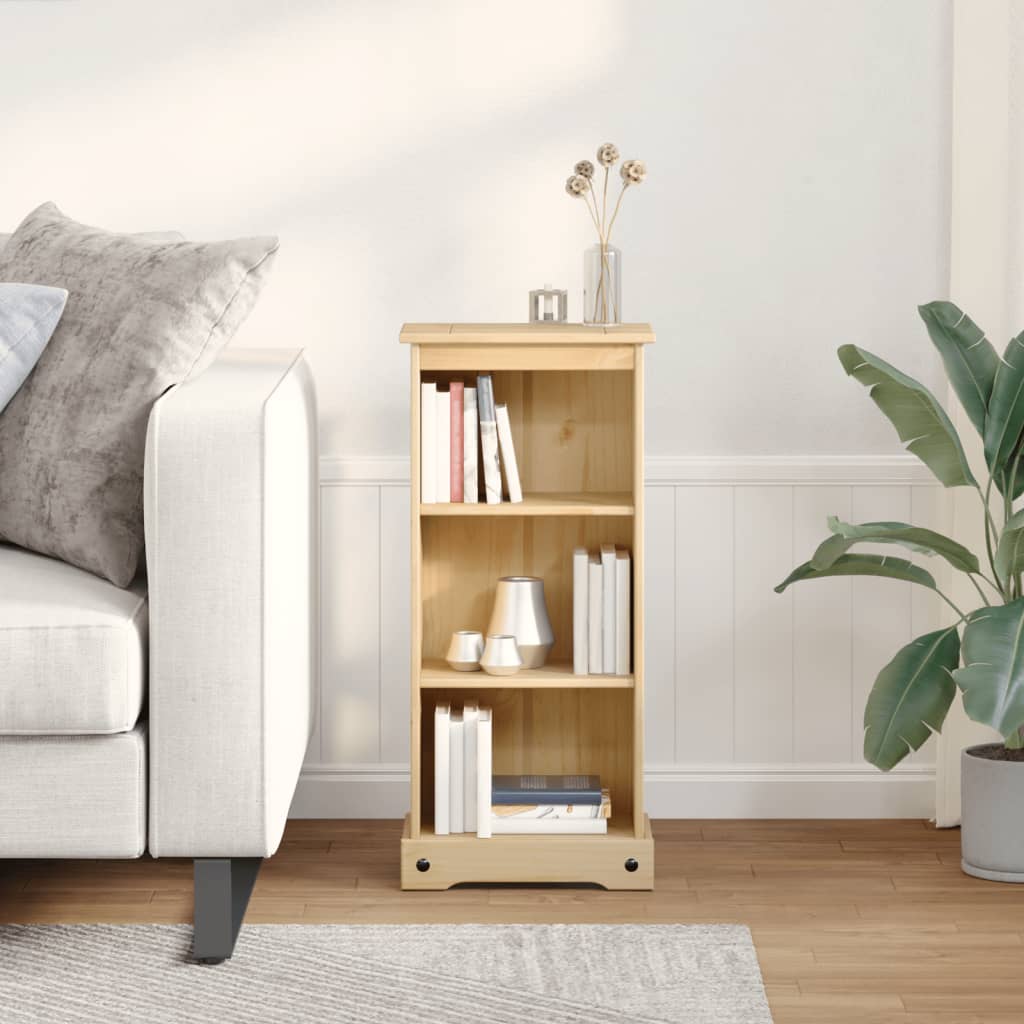 Knižnica Corona 46X29X100 Cm Borovicový Masív