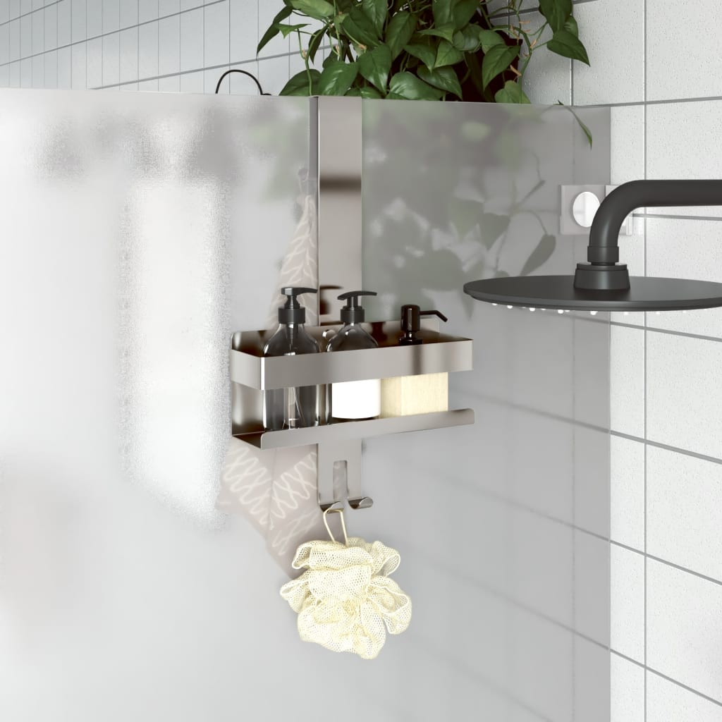 Závesný Sprchový Držiak Matný Čierny Brúsený 304 Nerezová Oceľ