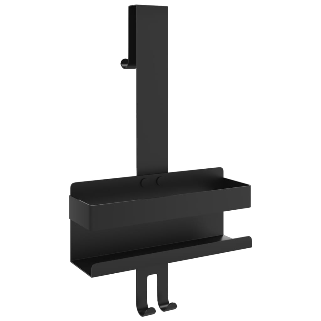 Závesný Sprchový Držiak Matný Čierny Brúsený 304 Nerezová Oceľ