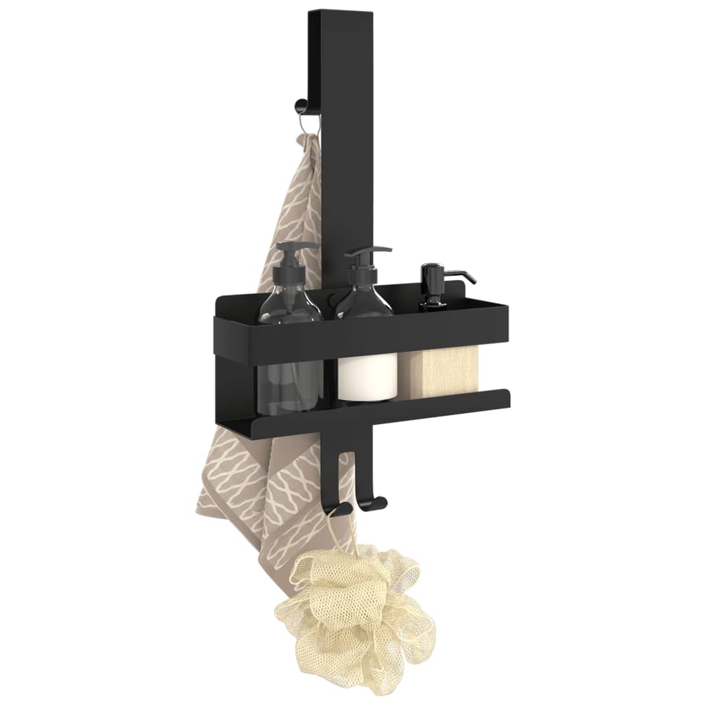 Závesný Sprchový Držiak Matný Čierny Brúsený 304 Nerezová Oceľ