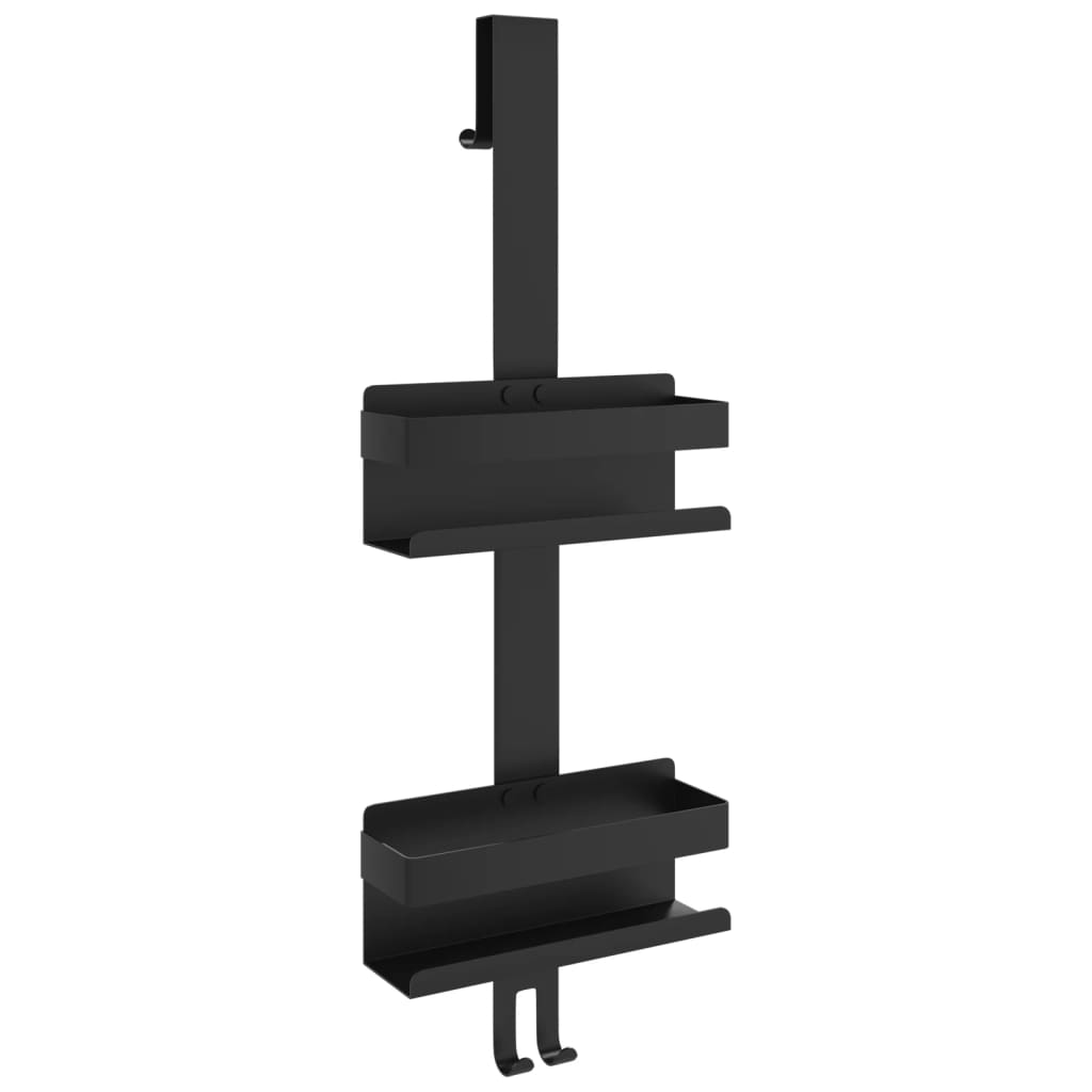 Závesný Sprchový Držiak Matný Čierny Brúsený 304 Nerezová Oceľ