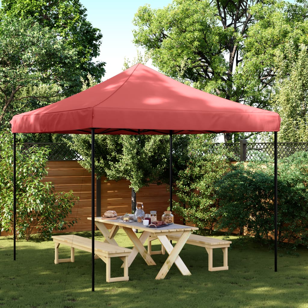 Skladací pop-up párty stan burgundský 292x292x315 cm