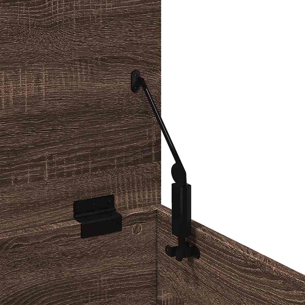 Úložný box hnedý dub 90x35x35 cm spracované drevo