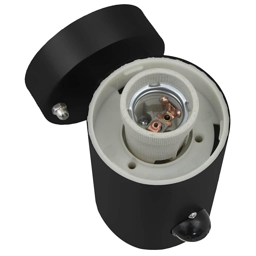 Vonkajšie Nástenné Svetlá 2 Pcs Čierna 12 X 7.5 X 29 Cm