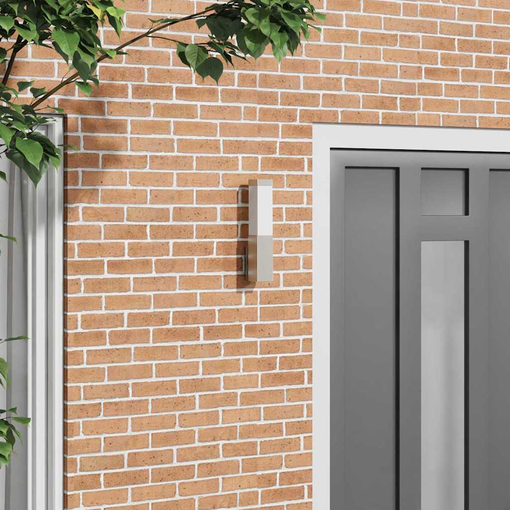 Vonkajšie Nástenné Svietidlo Strieborná 10.5 X 6 X 35 Cm