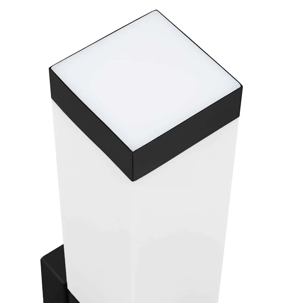 Vonkajšie Nástenné Svetlá 2 Pcs Čierna 10.5 X 6 X 35 Cm