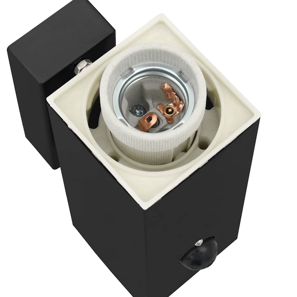 Vonkajšie Nástenné Svetlá 2 Pcs Čierna 10.5 X 6 X 35 Cm