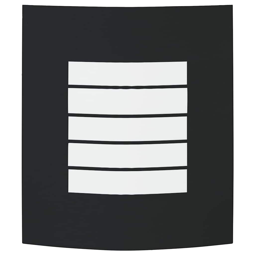 Vonkajšie Nástenné Svetlá 2 Pcs Čierna 23.5 X 10.5 X 26 Cm