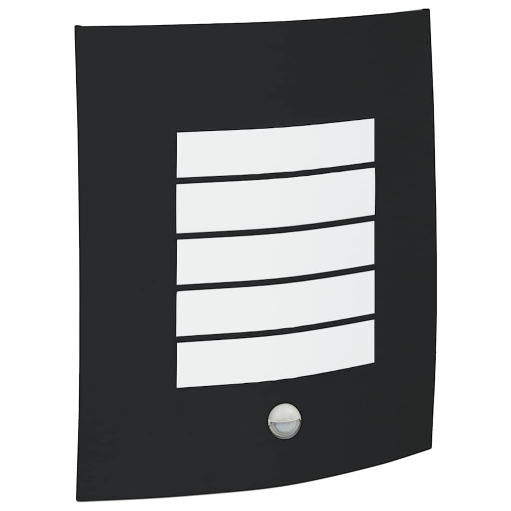 Vonkajšie Nástenné Svietidlo Čierna 23.5 X 10.5 X 26 Cm