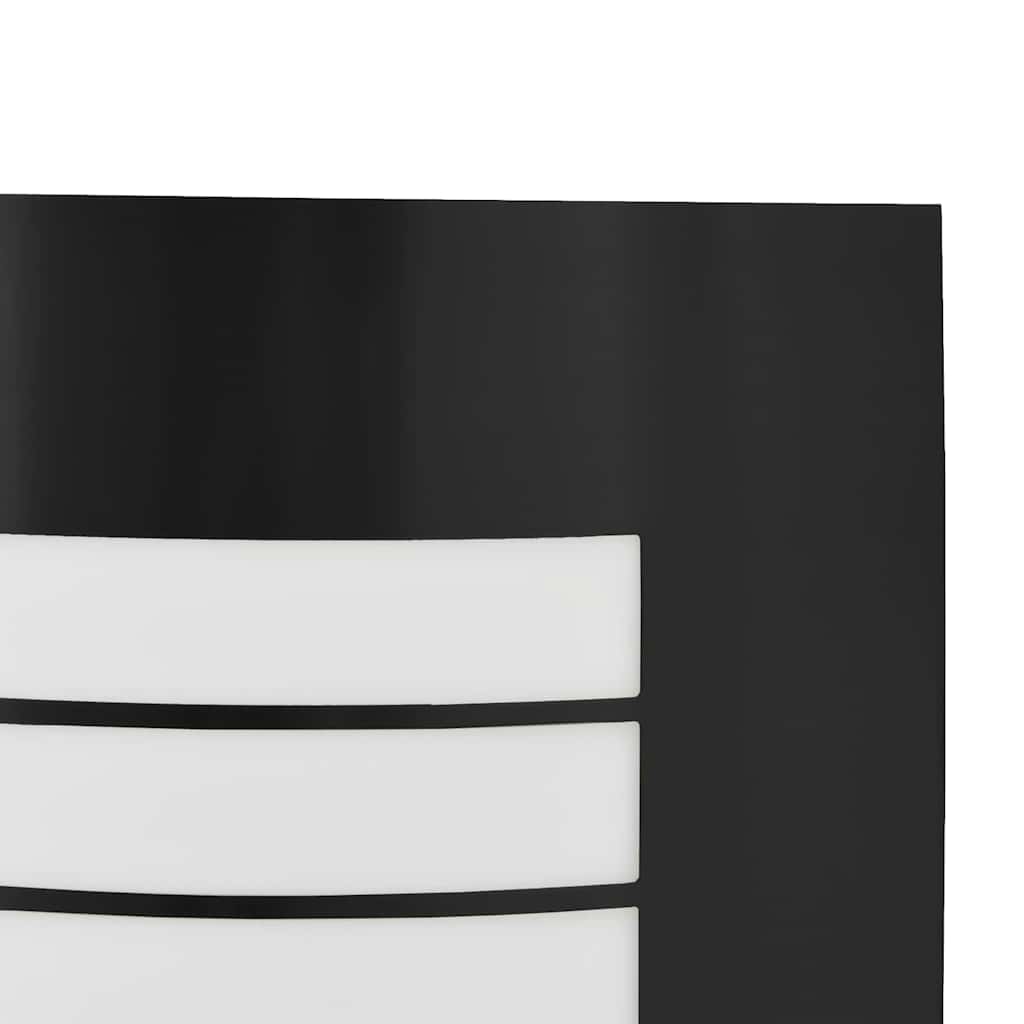 Vonkajšie Nástenné Svetlá 2 Pcs Čierna 23.5 X 10.5 X 26 Cm