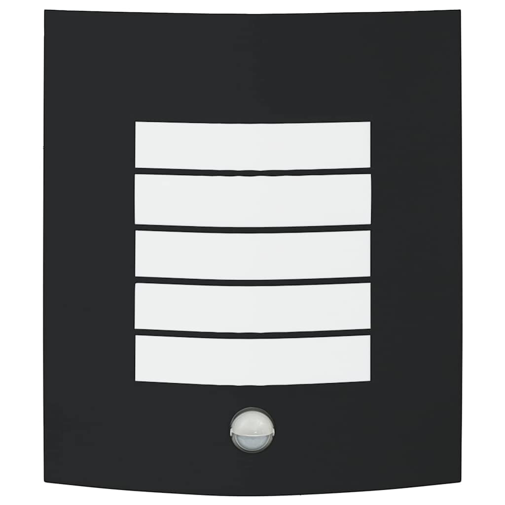 Vonkajšie Nástenné Svetlá 2 Pcs Čierna 23.5 X 10.5 X 26 Cm