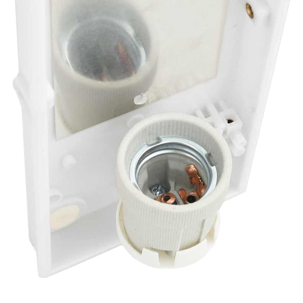 Vonkajšie Nástenné Svetlá 2 Pcs Strieborná 32 X 10 X 10 Cm