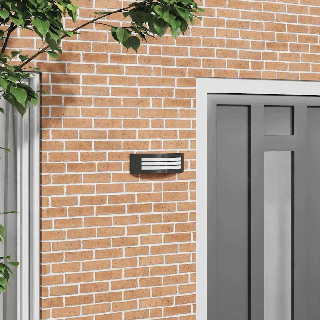 Exteriérové Nástenné Svietidlo Čierna 32 X 10 X 10 Cm