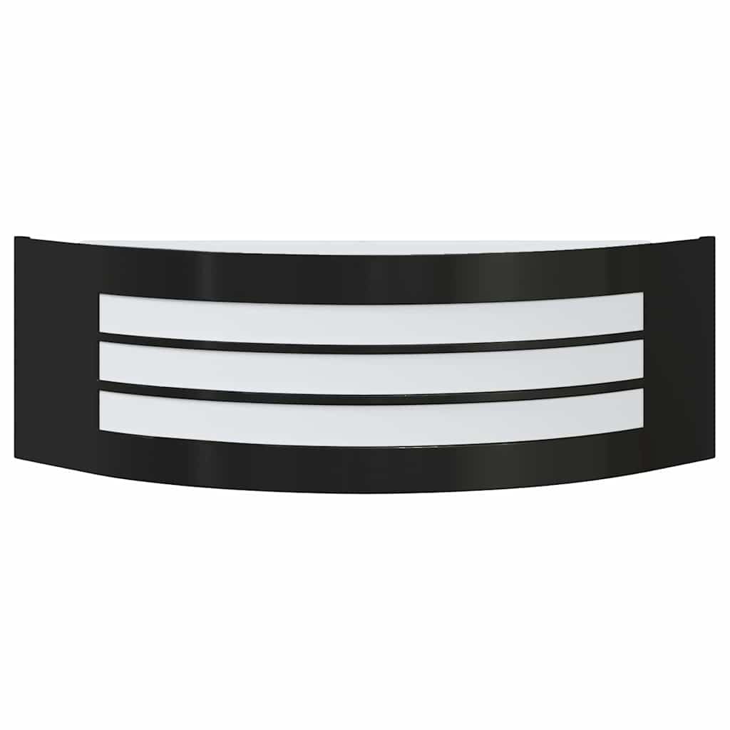 Exteriérové Nástenné Svietidlo Čierna 32 X 10 X 10 Cm