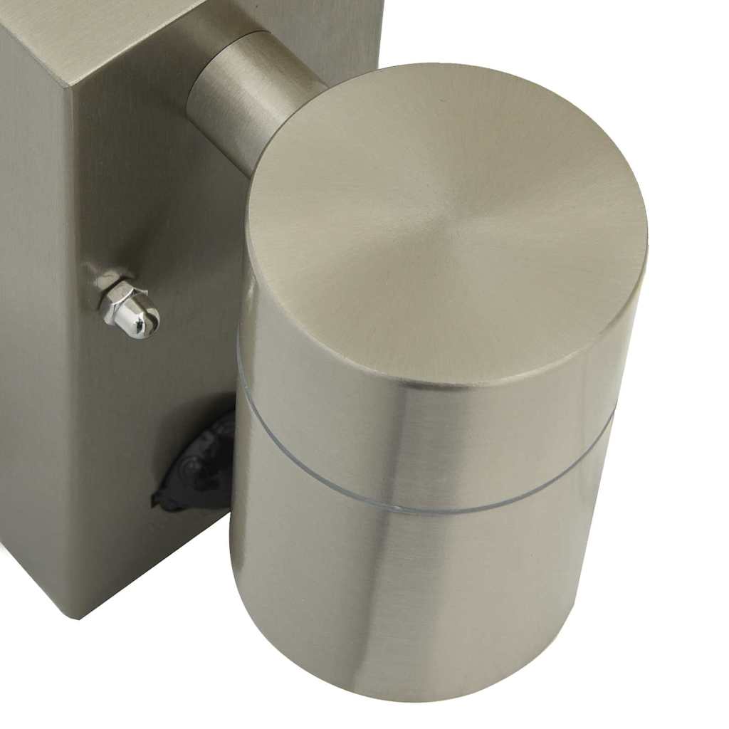 Exteriérové Nástenné Svietidlo Strieborná 6.5 X 10.5 X 16 Cm