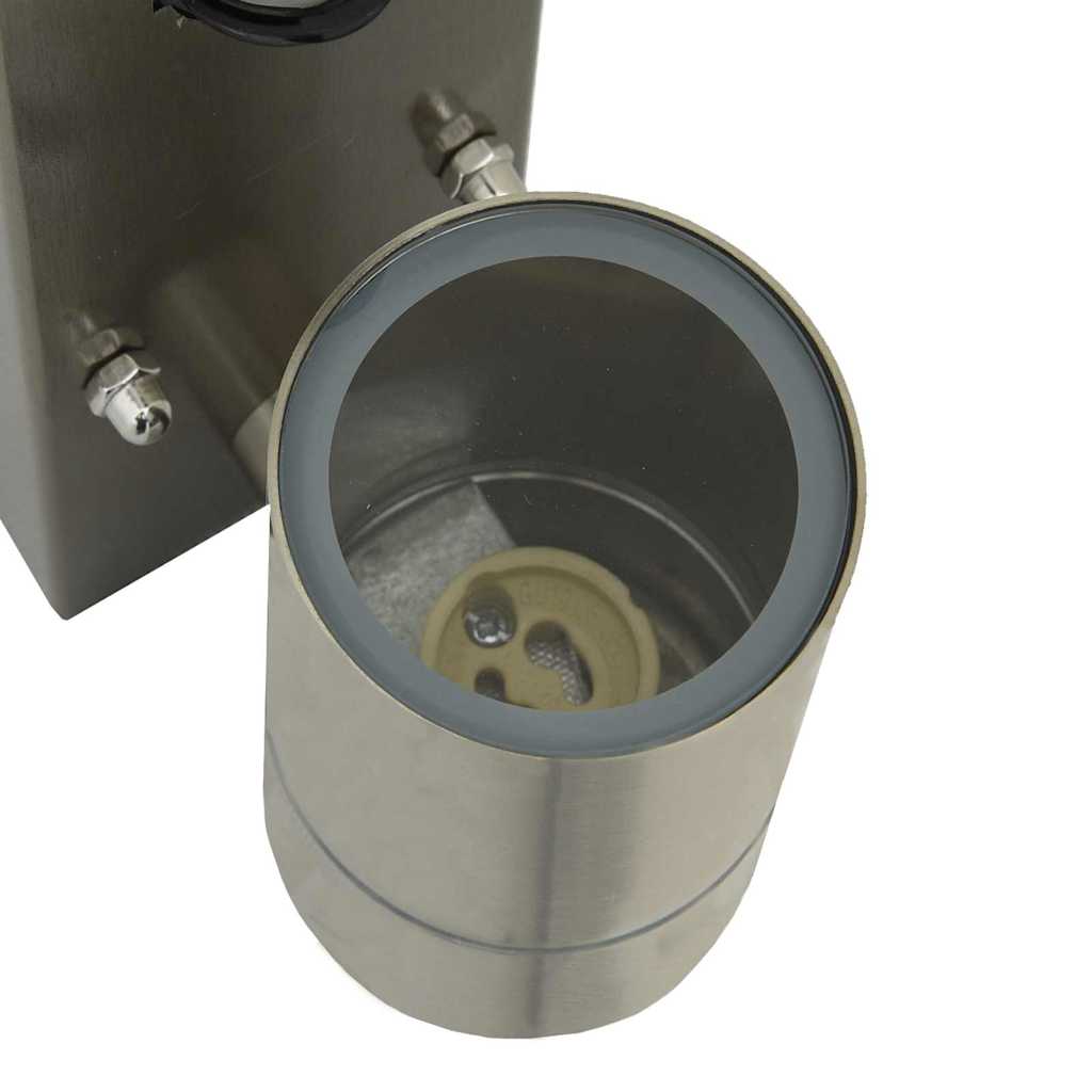 Vonkajšie Nástenné Svetlá 2 Pcs Strieborná 6.5 X 10.5 X 16 Cm